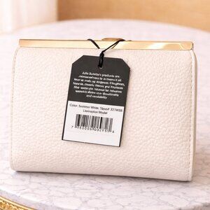 NWT Julia Buxton White Wallet w/ RFID Shield – Organized & Secure